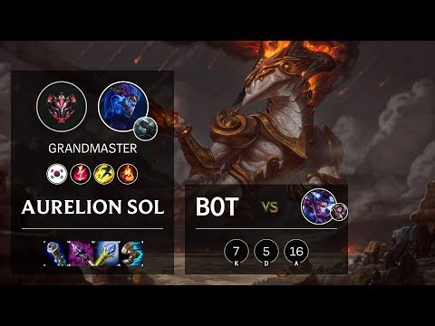 Aurelion Sol Bot vs Vayne - KR Grandmaster Patch 10.4