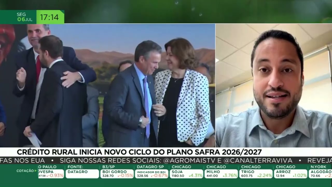 Crédito rural inicia novo ciclo do Plano Safra 2026/2027
