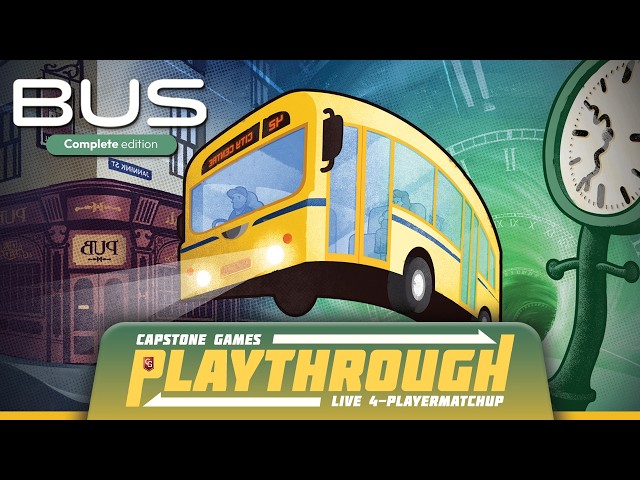 Vídeo relacionado con Capstone Games | Bus Complete Edition | Board Game for 3 to 5 Players Ages 12 and Up | English Version