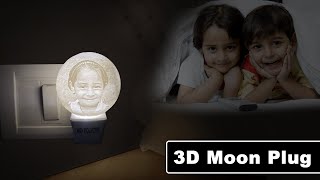 3D Moon Plug | Moon Lamp | Photo Lamps | Moon Light | Moon Lamp | Moon Light Lamp | 3D Moon Lamp
