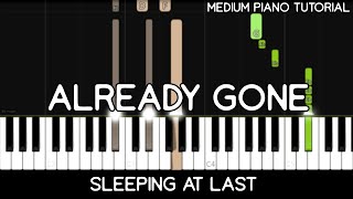 Sleeping at Last - Already Gone (Medium Piano Tutorial)