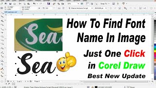 How to identify font name from image in corel draw || paid fonts free download