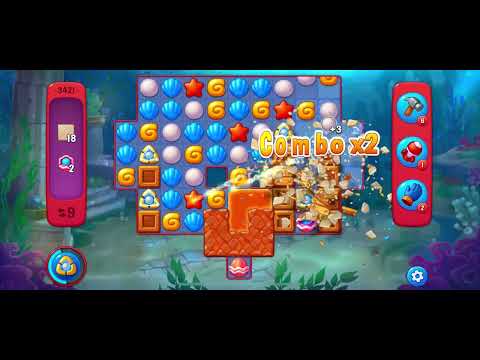 Fishdom level 3421 with bombs from team chest