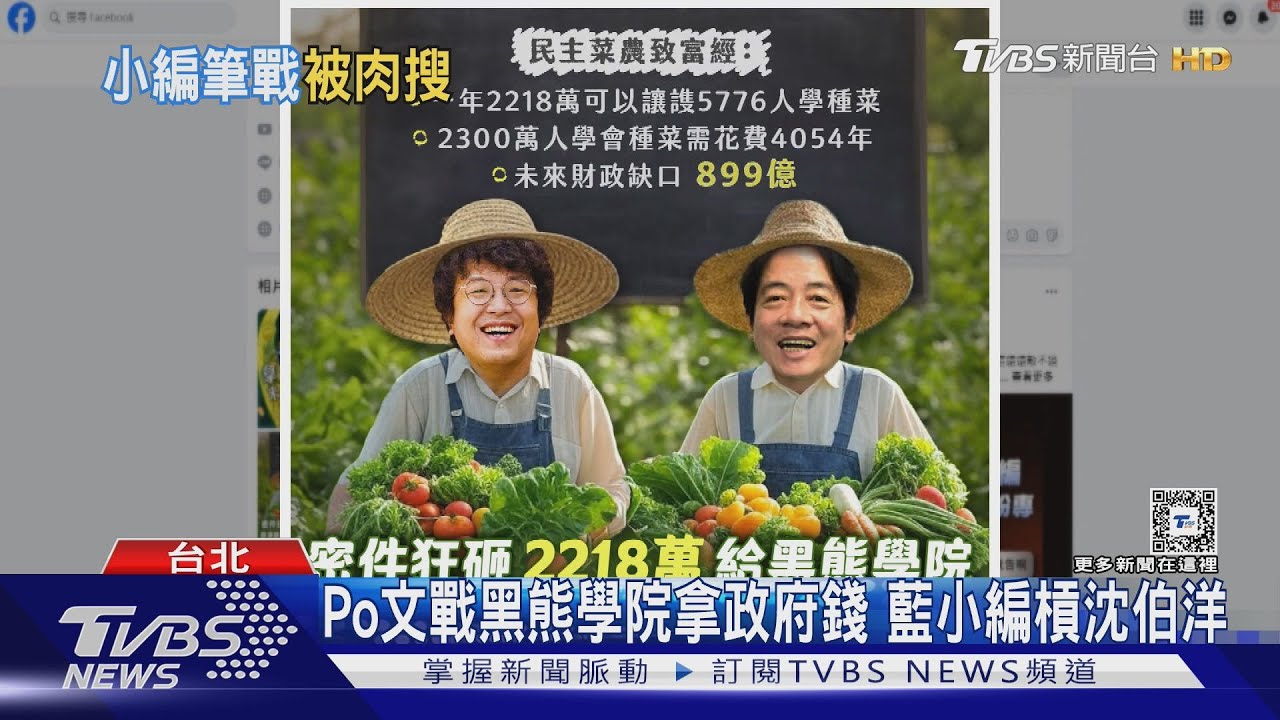 「網戰」沈伯洋遭起底 藍小編:大立委玻璃心