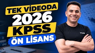 Tek Videoda 2026 KPSS Ön Lisans I Ortaöğretim