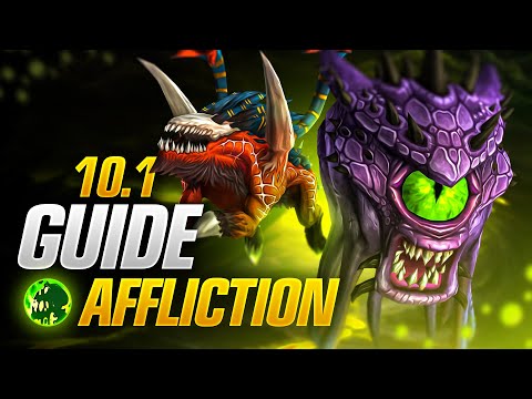 Patch 10.1 Affliction Warlock DPS Guide! Talents, Rotations and More!