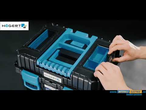 Video Cutie de scule pe roti 450x360x640mm - doua compartimente