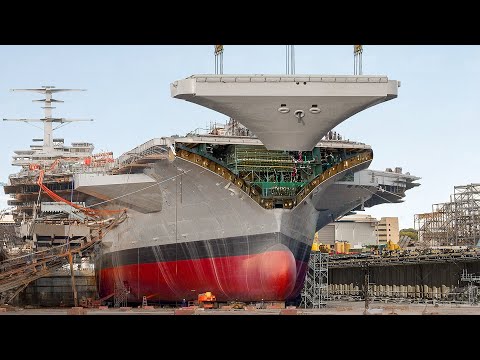 Building US's New $13 Billion GIGANTIC Aircraft Carrier