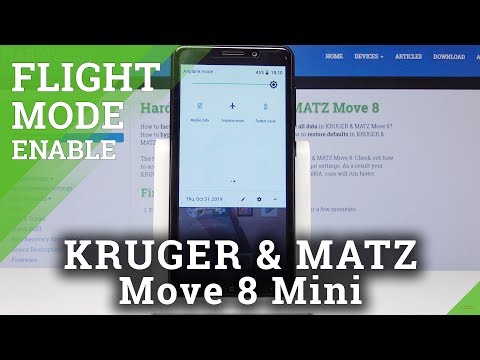 How to Enable Airplane Mode in Kruger & Matz Move 8 Mini - Enable / Disable Flight Mode