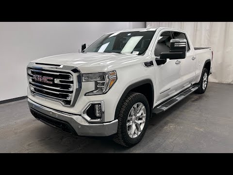 2021 GMC Sierra 1500 Crew Cab Standard Box 4-Wheel Drive SLT in White for sale at Davis GMC Buick Lethbridge in Lethbridge, AB