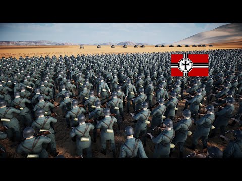 15 Sherman Auto Tank Vs 2 Million WW II German Soldiers Ultimate Epic Battle Simulator 2 UEBS2