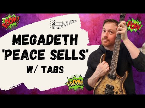 Megadeth Peace Sells Guitar Lesson + Tutorial