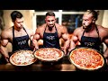 8,5kg Pizza-Wettessen zwischen 3 Bodybuildern mit fieser Regel!