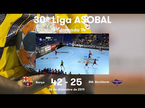 LIGA ASOBAL J14: Barça - BM. Benidorm 42-25