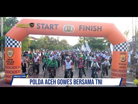POLDA ACEH GOWES BERSAMA KODAM ISKANDAR MUDA