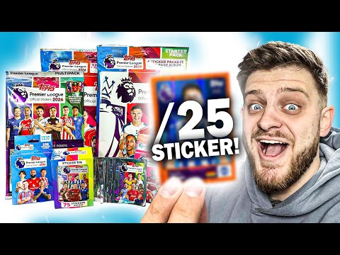 Ich habe beim Öffnen jeder einzelnen Packung Topps Premier League 2026 Stickers einen nummerierte...