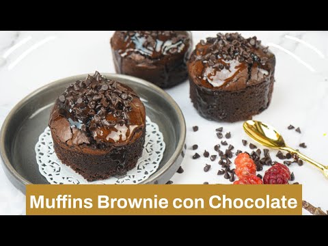 Muffins Brownie de Chocolate