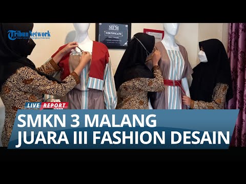 Raih Juara III, Siswa SMKN 3 Bikin Busana Terinspirasi Stasiun KA Malang-Bug Gluduk