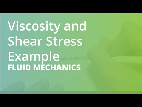 Viscosity and Shear Stress Example | Fluid Mechanics