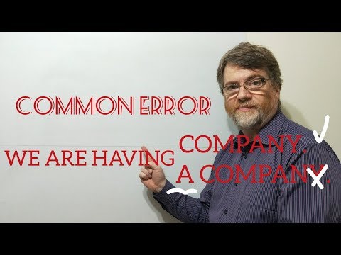 English Tutor Nick P Lesson (382) When Company Means Companionship it is Uncountable
