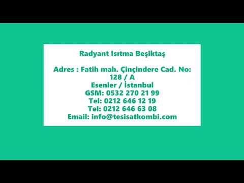 Radyant Isıtma Beşiktaş