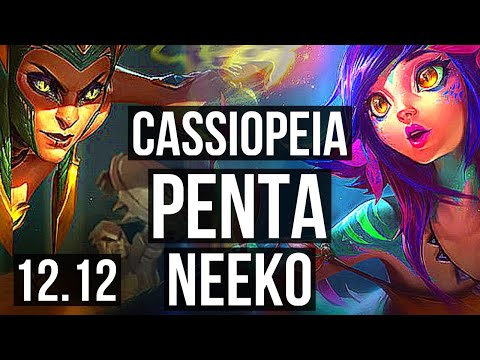 CASSIOPEIA vs NEEKO (MID) | Penta, 400+ games, Dominating | EUW Master | 12.12