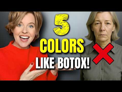 5 Colors That Make 50+ Women Look 10 Years Younger (Color Psychology Beauty Secret)