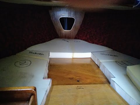 DIY/GDS Att göra mallar & skära ut skumgummit till dynor i förpiken till en Albin Viggen! Del 2 av 3