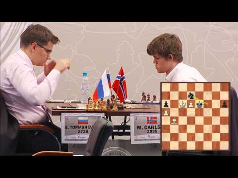 Tal Memorial 2012. Round 8. M. Carlsen - E. Tomashevsky