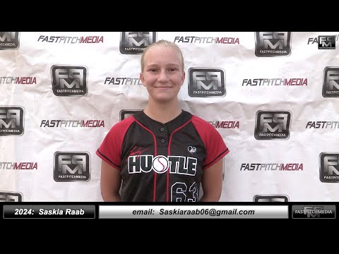 2024 Saskia Raab 3.8 GPA Triple Threat Hitter - Outfield & Catcher Softball Skills Video