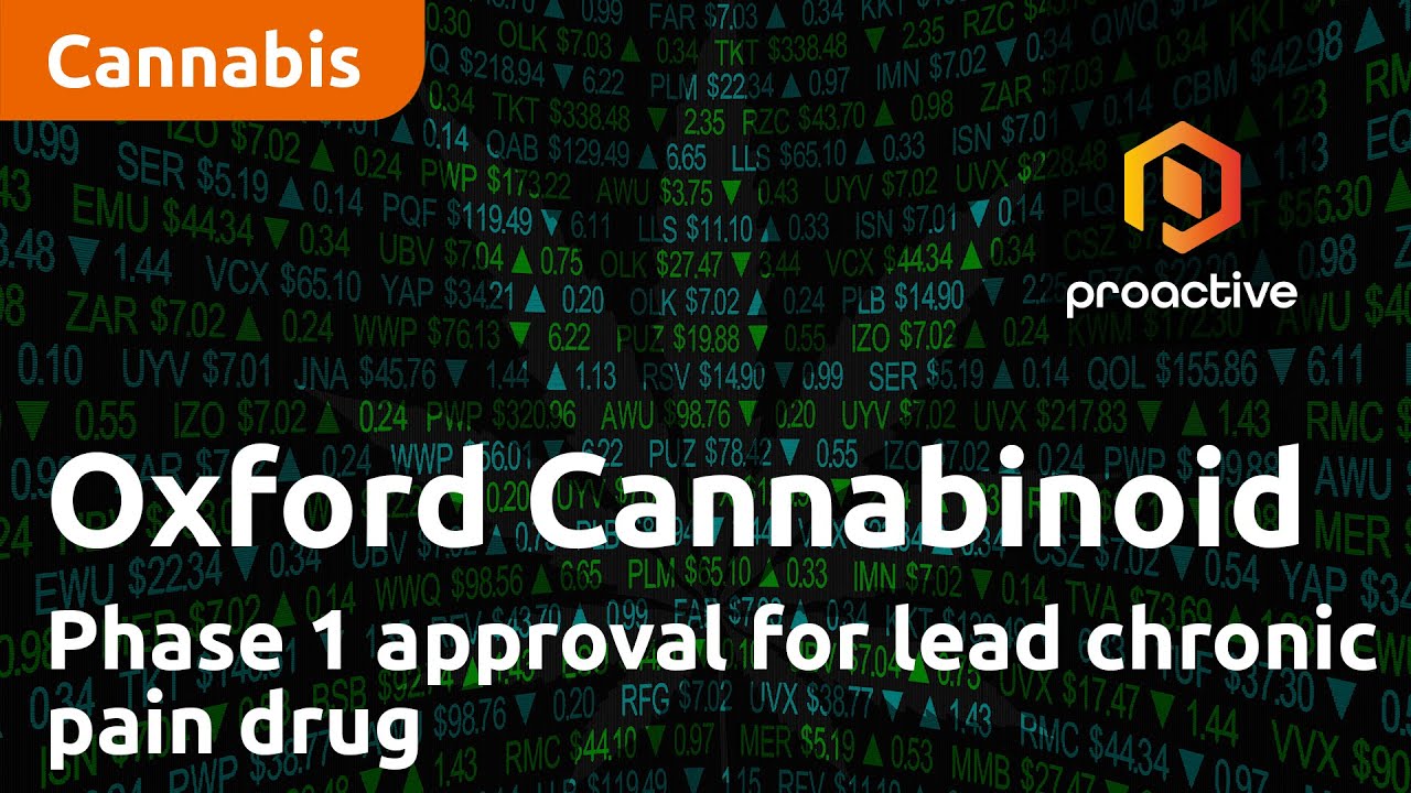 Oxford Cannabinoid Technologies: Phase 1 approval for lead chronic pain drug - Analyst Interview