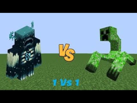 Warden Vs Mutant Creeper | Minecraft mob battle | Minecraft Arena