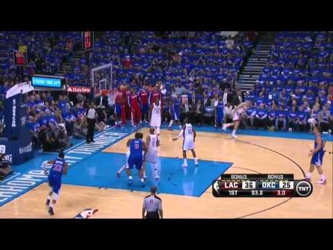 NBA, playoff 2014, Thunder vs. Clippers, Round 2, Game 1, Move 15, Chris Paul, 3 pointer