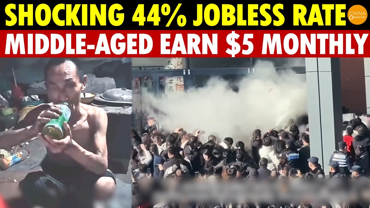 China in Shock! 44% Unemployment, $5 Monthly Pay, Lifelong Dream Just a Bottle of Green Tea