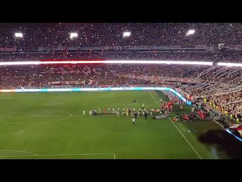 "Recibimiento river vs sarmiento "River mi buen amigo"" Barra: Los Borrachos del Tablón &bull; Club: River Plate &bull; País: Argentina