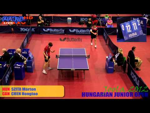 Joola Hungarian 2012 - Boys Singles SZITA M. - CHEN H.