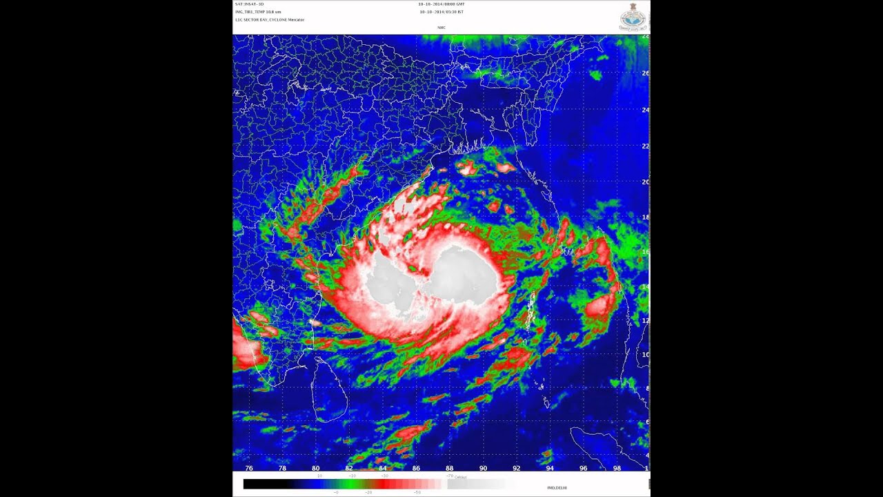 Animation 4 IMD - Hudhud Cyclone