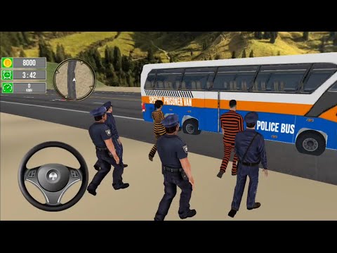 American Police Bus Driving 3D - US Police Prison Bus Transport Prisoners Android Gameplay FHD
