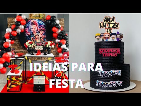 IDEIAS PARA FESTA STRANGER THINGS