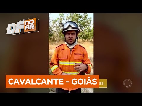 Incêndio florestal atinge 1.886 hectares em Cavalcante, Goiás | DF no Ar