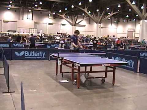 Matt Winkler vs. Trevor Runyan - Under 21 Men's Singles - Round 2 -Table Tennis