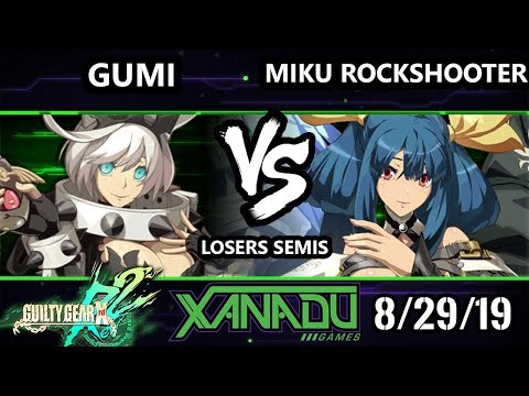 F@X 317 GGXRD2 - GUMI (Elphelt) Vs. Miku RockShooter (Dizzy) Guilty Gear XRD Rev 2 Losers Semis