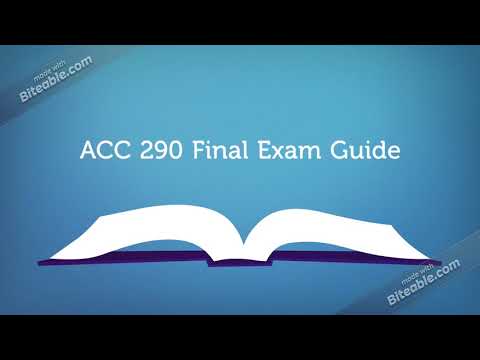 ACC 290 Final Exam Guide | snap tutorial |fast delievry