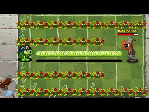 1000 Plants Vs Brickhead Zombie LEVEL 100 - PvZ 2 Battlez