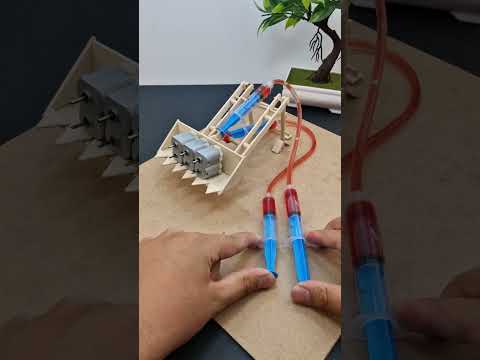 Bulldozer mechanism with load | #dcmotor #automobile #techexperiments #bulldozer