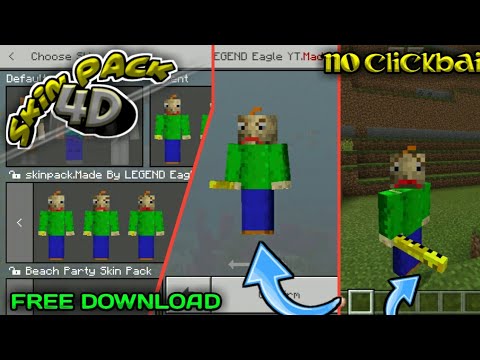 RizkiA Pro - NEW!! SKIN PACK 4D BALDI'S BASIC - MINECRAFT SKINS