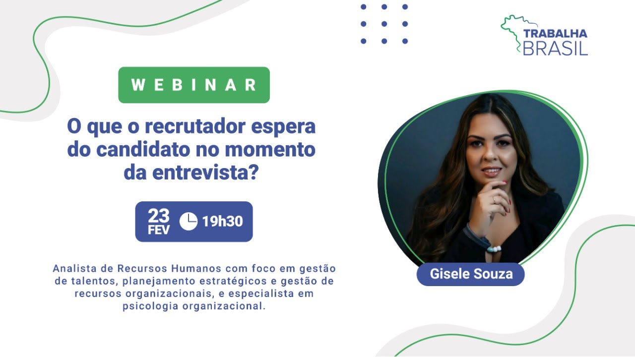O que o recrutador espera do candidato no momento da entrevista? com Gisele Souza