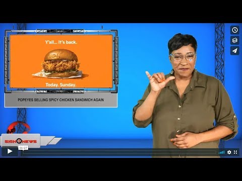 Popeyes selling spicy chicken sandwich again (ASL - 11.4.19)