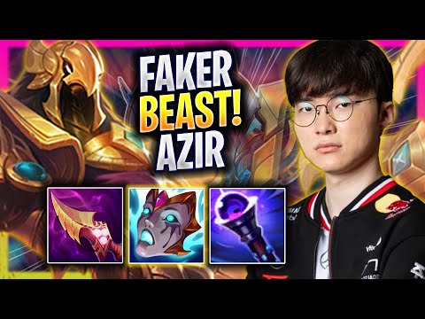 FAKER IS A BEAST WITH AZIR! - T1 Faker Plays Azir MID vs Irelia! | Season 2025