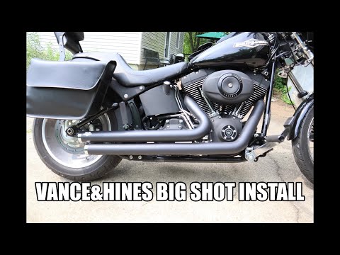 Vance&Hines Big Shots install - Harley Night Train